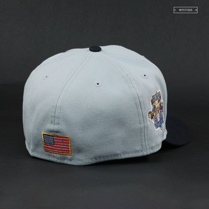 NEW YORK YANKEES 2001 ROAD JERSEY AL CENTENNIAL CHARTER MEMBER NEW ERA HAT