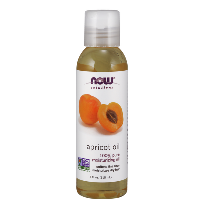 NOW FOODS SOLUTIONS Apricot Oil زيت المشمش النقي 100% من ناو