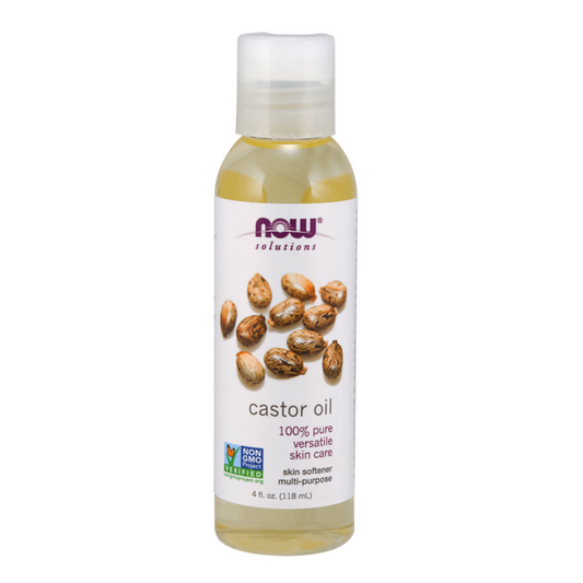 NOW FOODS SOLUTIONS Castor Oil زيت الخروع النقي 100% من ناو