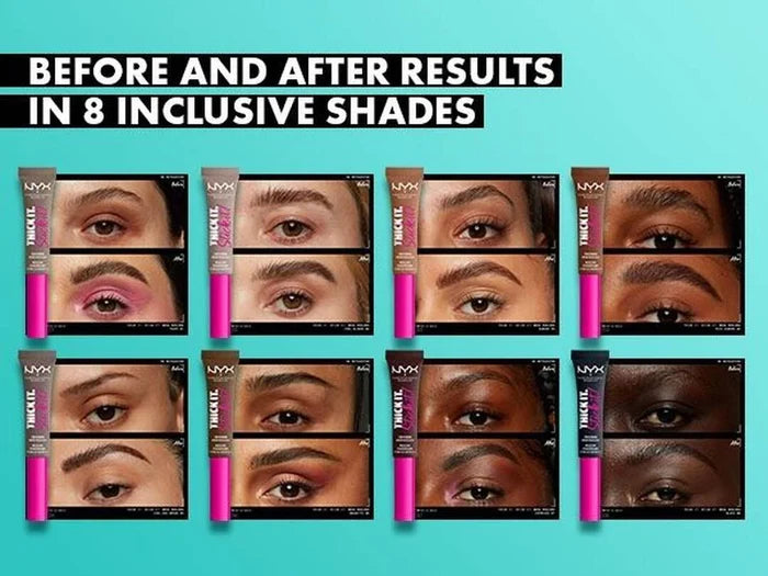 Nyx Professional Makeup Thick It Stick It Brow Gel Mascara جل الحواجب النباتي الملون من نيكس