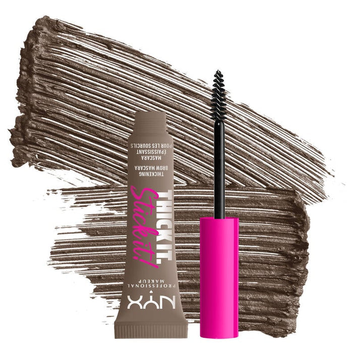 Nyx Professional Makeup Thick It Stick It Brow Gel Mascara جل الحواجب النباتي الملون من نيكس
