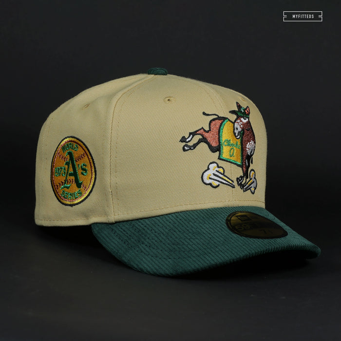 OAKLAND ATHLETICS 1973 WORLD SERIES "CHARLIE-O" NEW ERA FITTED CAP