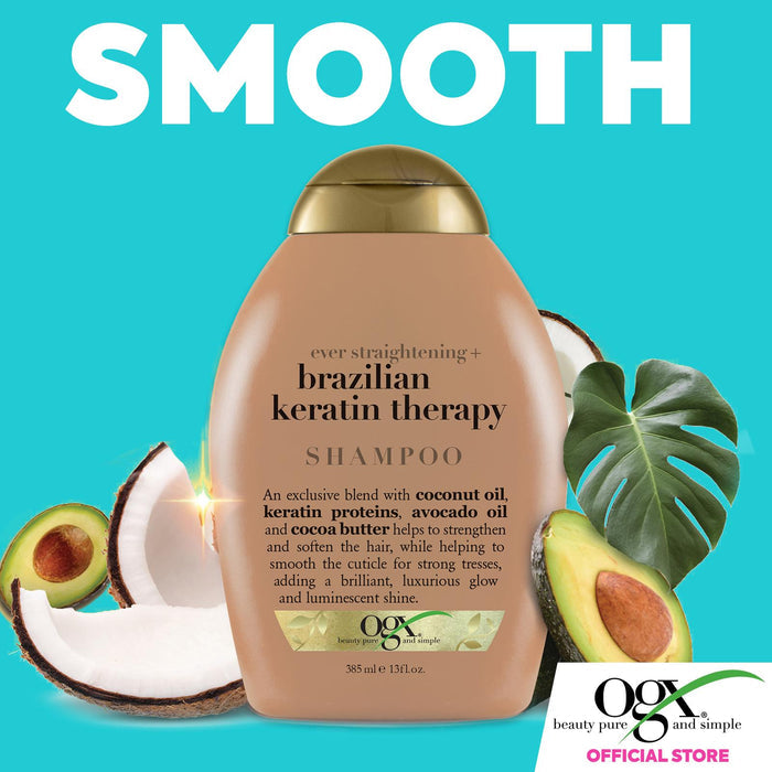 Ogx EVER STRAIGHTENING Brazilian Keratin Therapy Shampoo