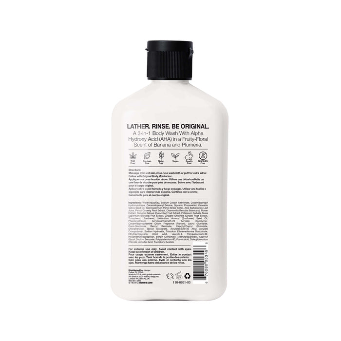 Hempz Original Floral Banana Body Wash, Rear