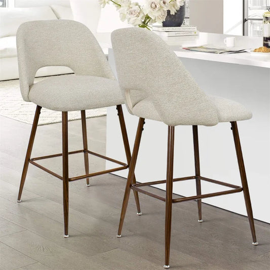 Padded counter stool H 26 in Berneta SET OF 4