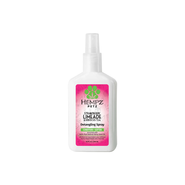 Petz Strawberry Limeade & Hibiscus Tea Detangling Spray to Condition + Soften