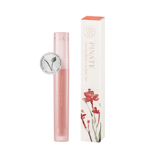 Pinate Glowing Bloom Lip Stain - 02 Neutral Coral - Komiko Beauty