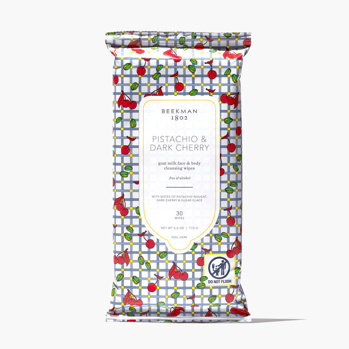 Pistachio & Dark Cherry Face Wipes