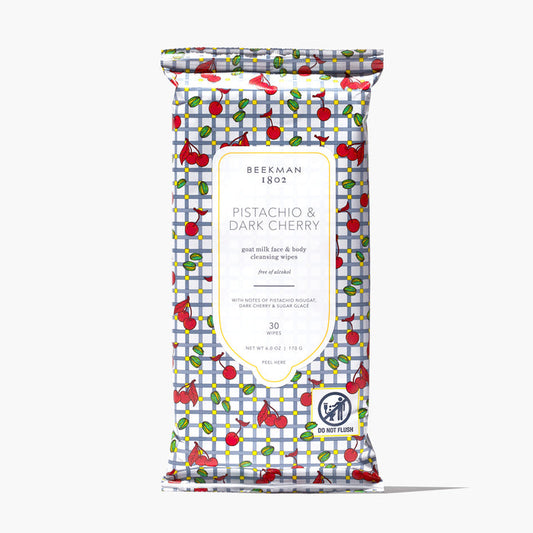 Pistachio & Dark Cherry Face Wipes