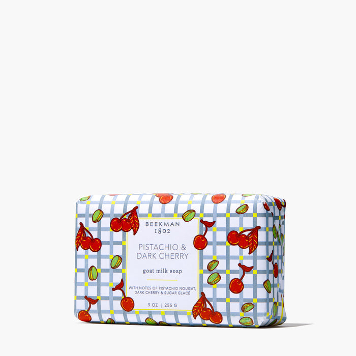 Pistachio & Dark Cherry Goat Milk Soap