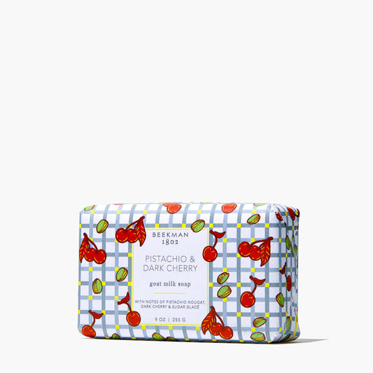 Pistachio & Dark Cherry Goat Milk Soap