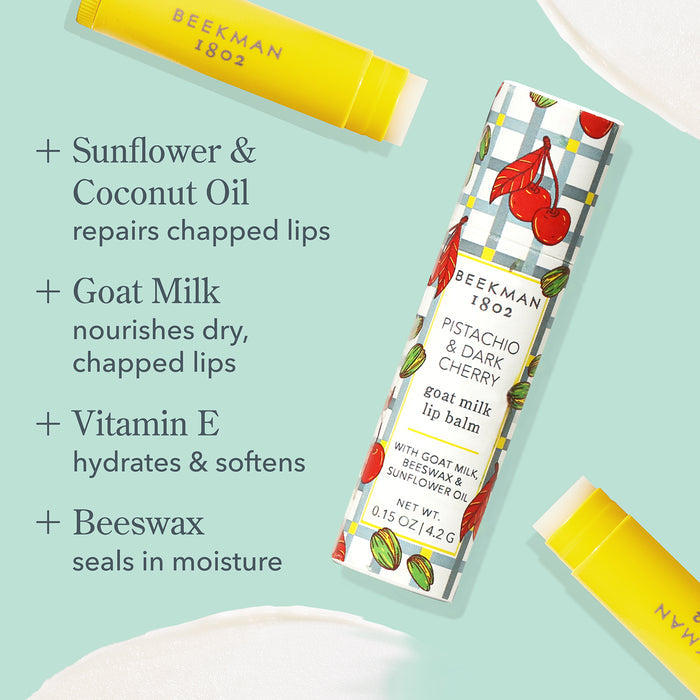 Pistachio & Dark Cherry Lip and Hand Cream Set