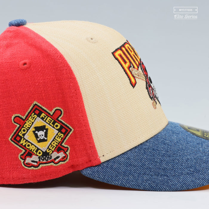PITTSBURGH PIRATES 1909 WORLD SERIES FORBES FIELD "LUFFY" ELITE SERIES NEW ERA HAT