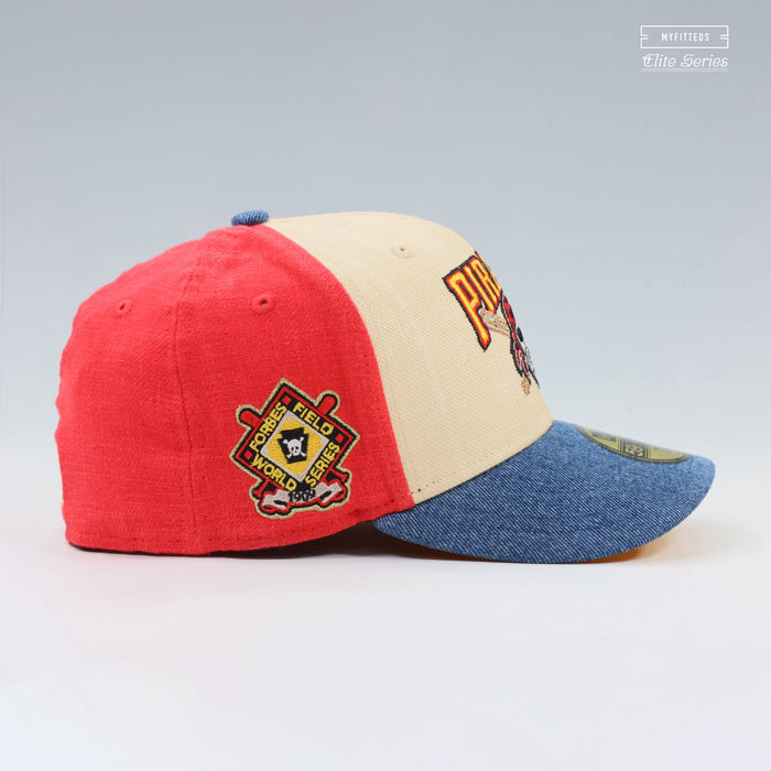 PITTSBURGH PIRATES 1909 WORLD SERIES FORBES FIELD "LUFFY" ELITE SERIES NEW ERA HAT