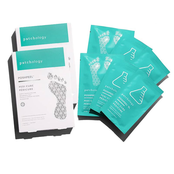 two pack standard size poshpeel pedicure at home treatment dry cracked feet