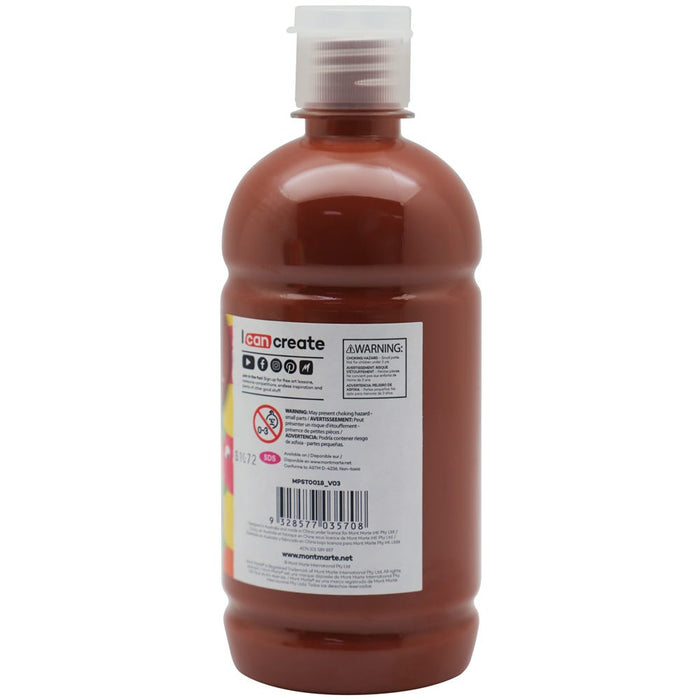 Poster Paint 500ml (16.91 US fl.oz) - Burnt Sienna