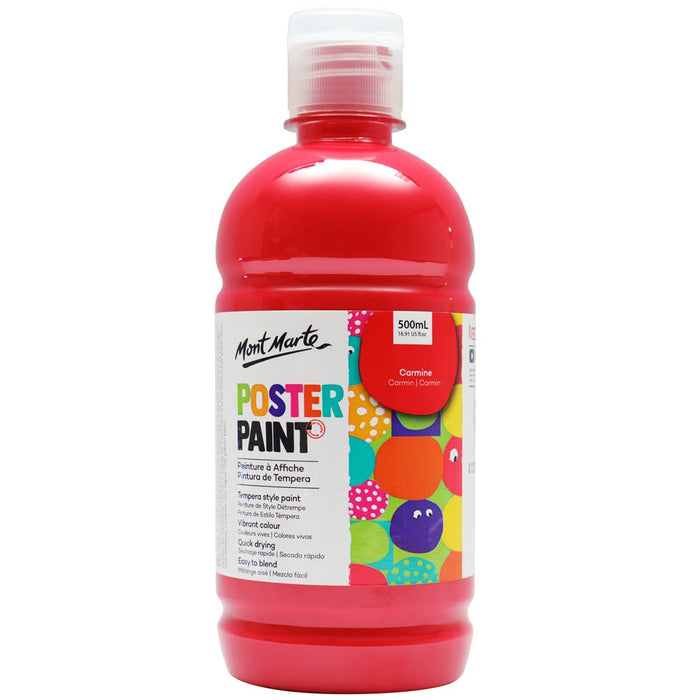 Poster Paint 500ml  (16.91 US fl.oz) - Carmine