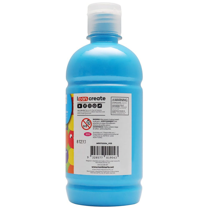 Poster Paint 500ml (16.91 US fl.oz) - Cerulean Blue