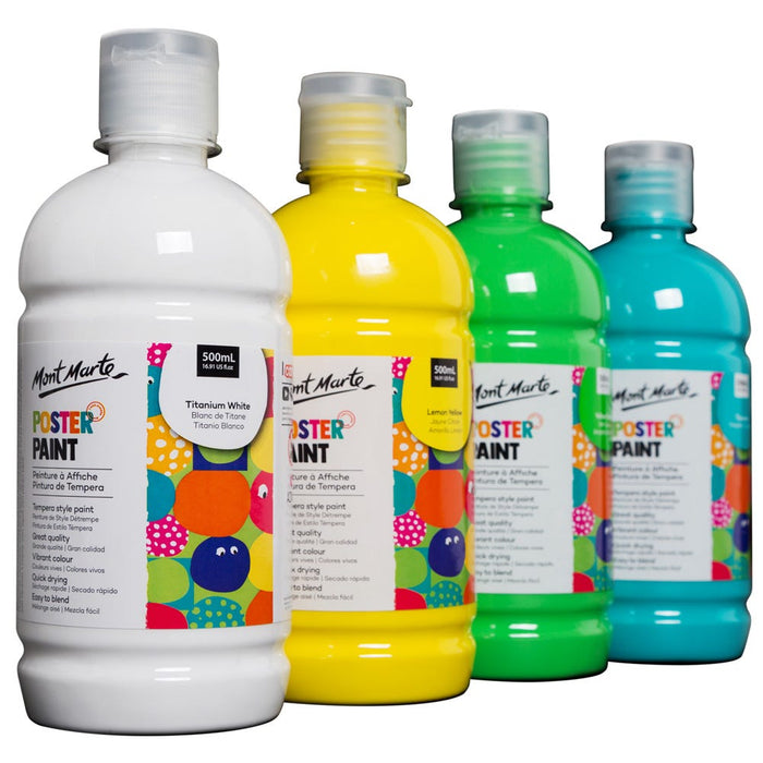 Poster Paint 500ml (16.91 US fl.oz) - Cerulean Blue