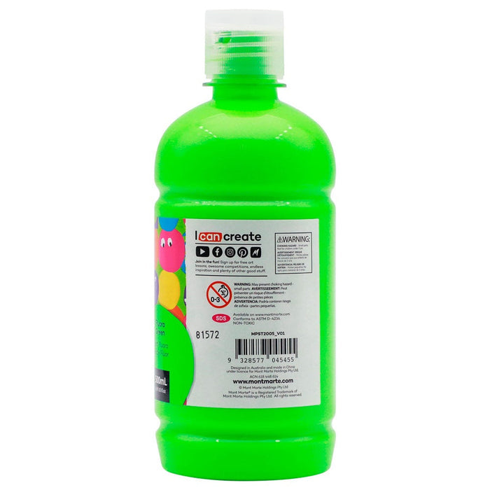 Poster Paint 500ml (16.91 US fl.oz) - Fluoro Green