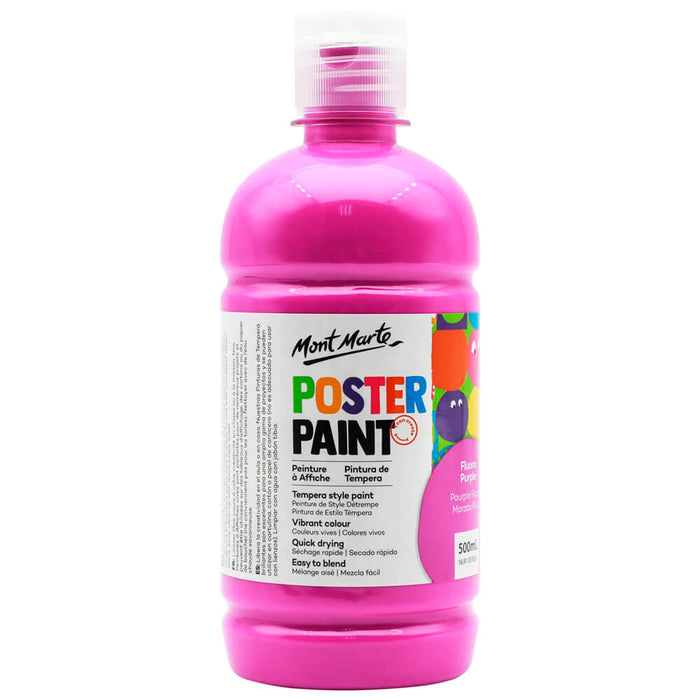 Poster Paint 500ml (16.91 US fl.oz) - Fluoro Purple
