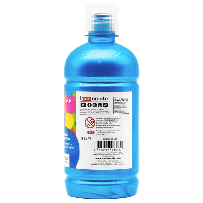Poster Paint 500ml (16.91 US fl.oz) - Metallic Bright Blue