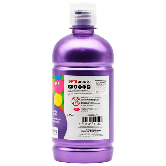 Poster Paint 500ml (16.91 US fl.oz) - Metallic Purple