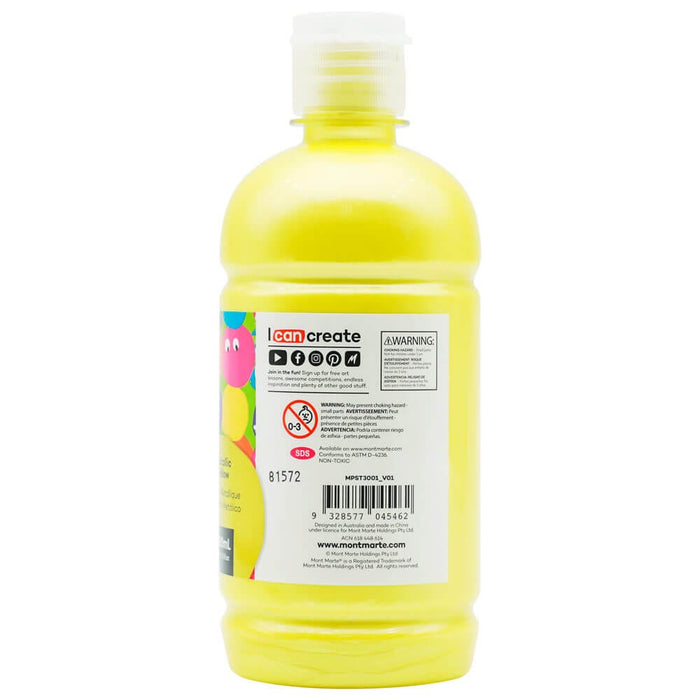 Poster Paint 500ml (16.91 US fl.oz) - Metallic Yellow