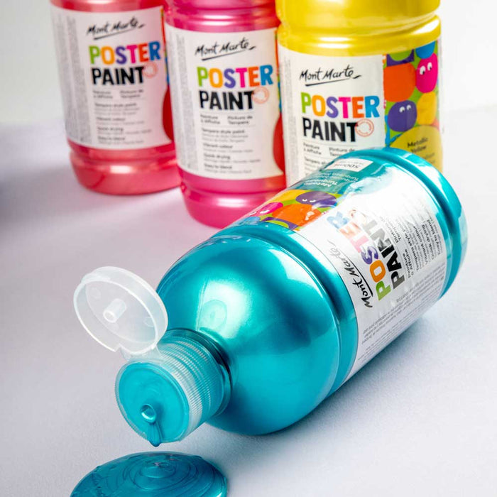 Poster Paint 500ml (16.91 US fl.oz) - Metallic Yellow