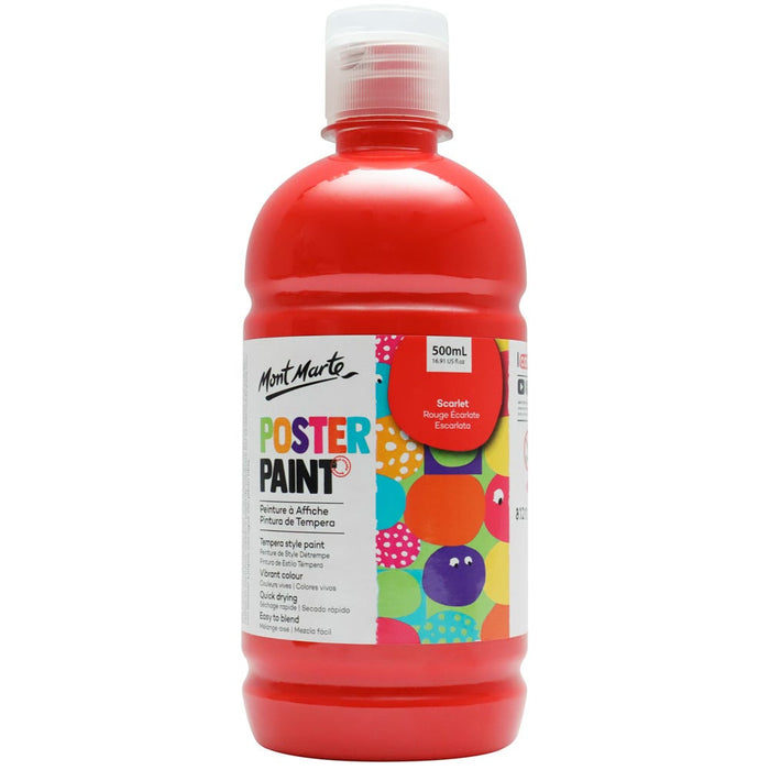 Poster Paint 500ml (16.91 US fl.oz) - Scarlet