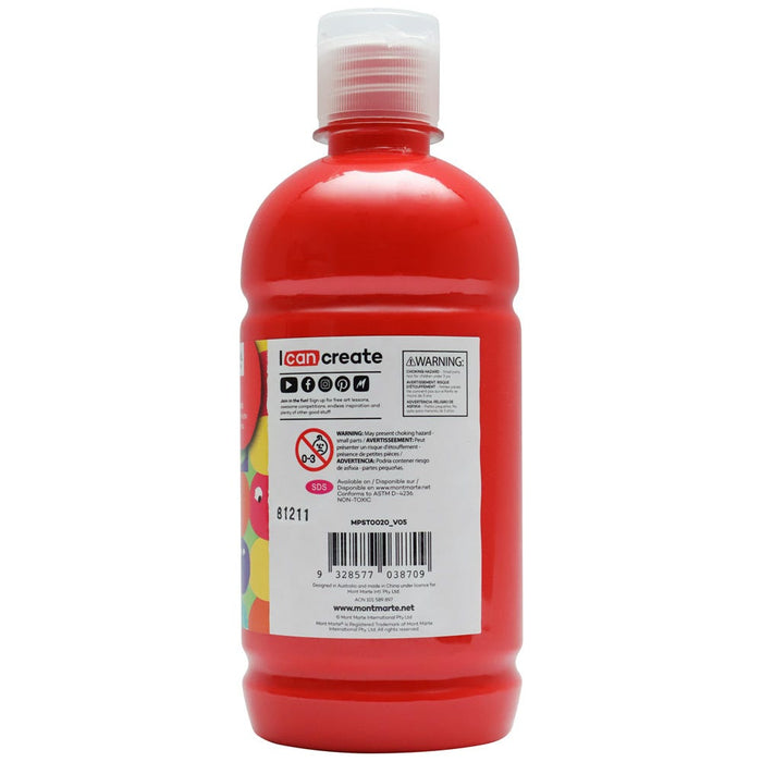 Poster Paint 500ml (16.91 US fl.oz) - Scarlet