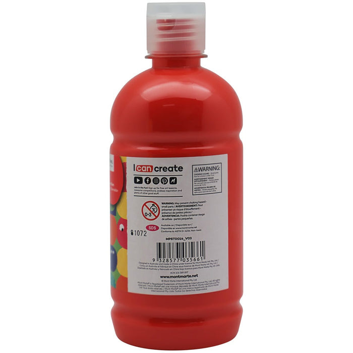 Poster Paint 500ml (16.91 US fl.oz) - Vermilion
