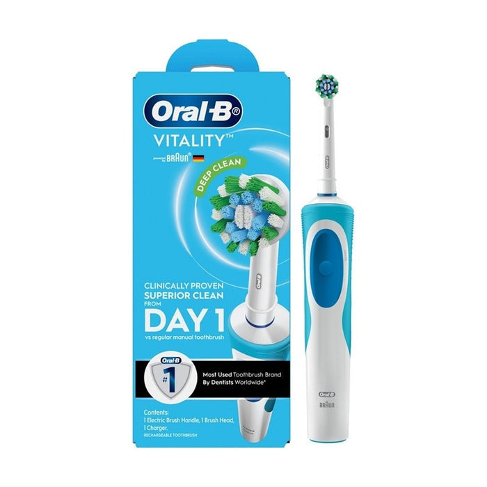ORAL-B Power Toothbrush Vitality D12 Cross Action 1s | Isetan KL Online Store