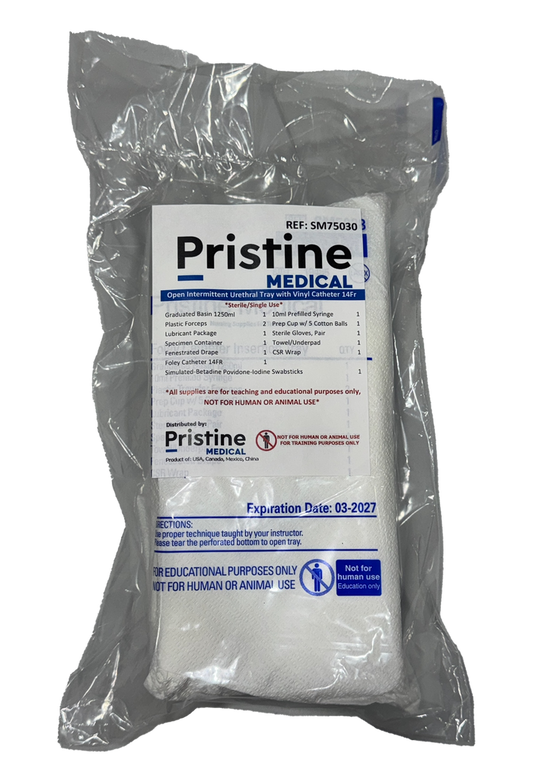 Pristine Medical Open Intermittent Urethral Tray