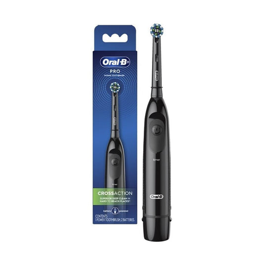ORAL-B Pro Battery Toothbrush Cross Action Black | Isetan KL Online Store