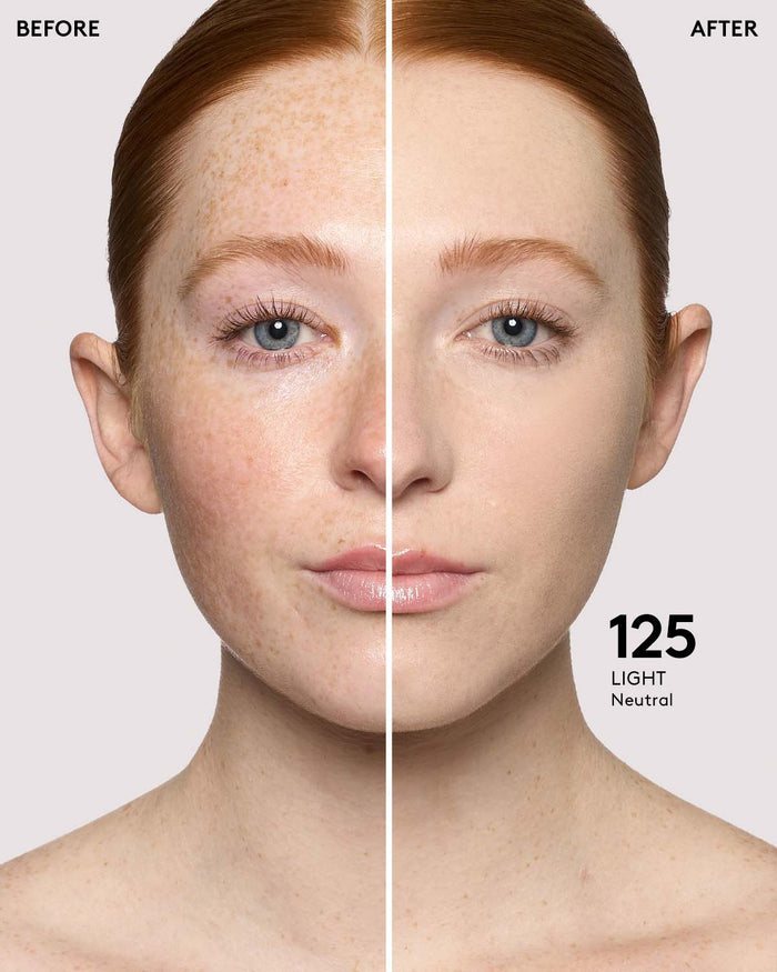before + after imagery for shade 125 in pro filt'r soft matte longwear foundation