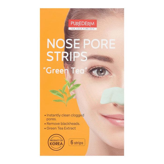 Purederm Nose Pore Strips Green Tea 6pcs