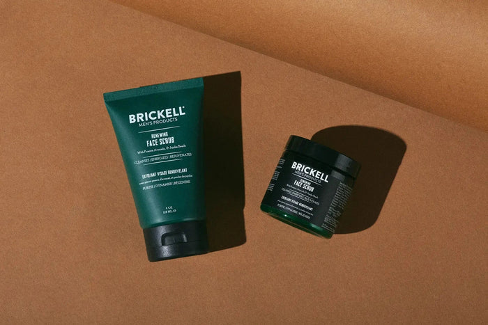 Our renewing face scrub is now available in convenient tube packaging