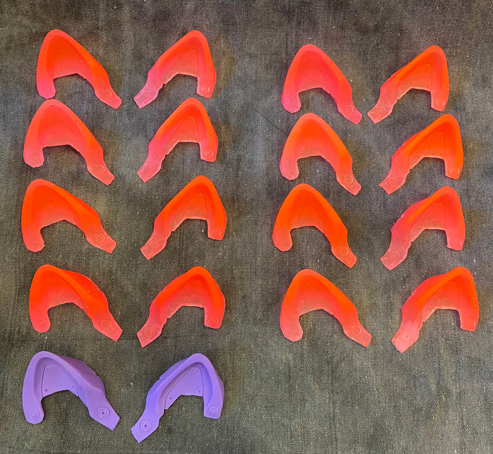 ROBOT KITTY EAR BLANKS- UV GLOW