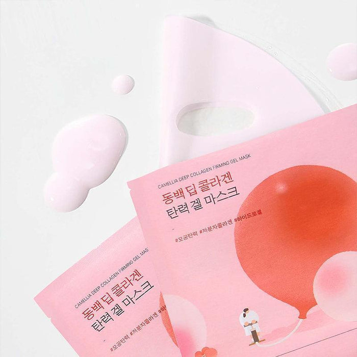 [ROUND LAB] Camellia Deep Collagen Firming Gel Mask 34g*4EA - Ballagrio