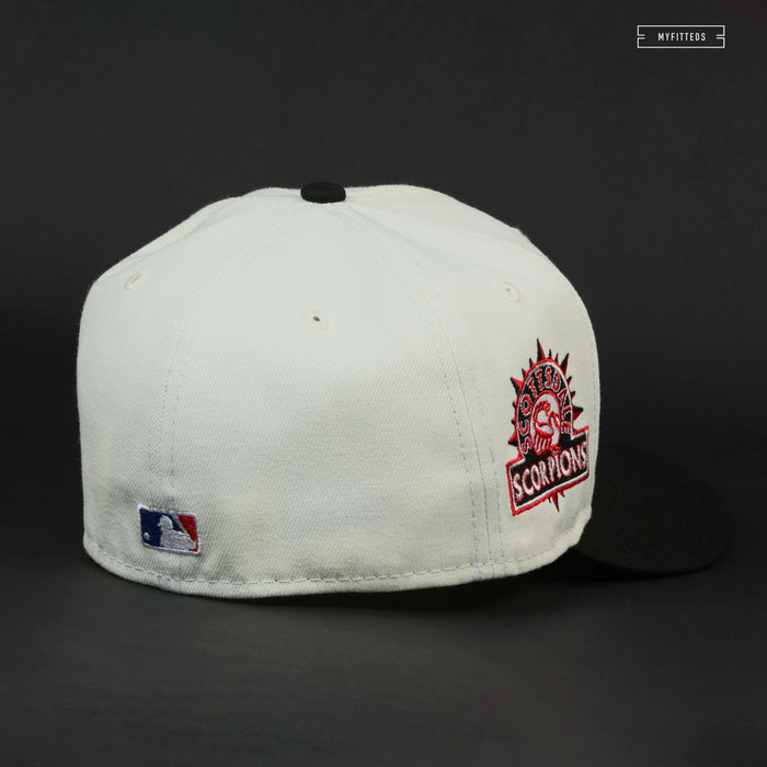 SCOTTSDALE SCORPIONS JERSEY SLEEVE PATCH OFF WHITE NEW ERA FITTED CAP