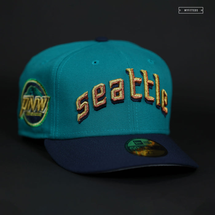 SEATTLE MARINERS PNW CITY CONNECT TO TEAM COLOR NEW ERA FITTED CAP