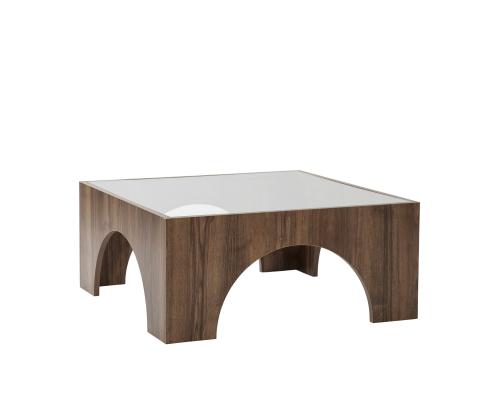 Seine - Transparent, Walnut Coffee Table