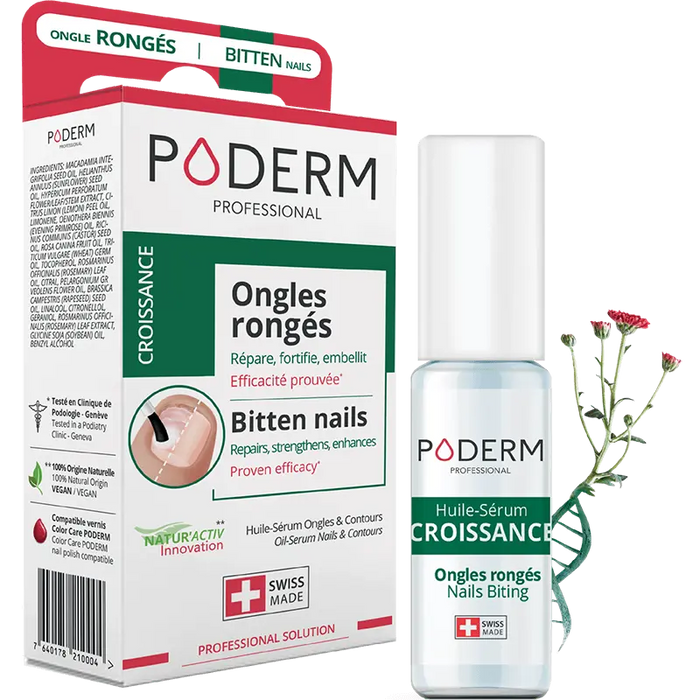 Serum Treatment for Bitten Nails - 8ml - Growth - Poderm Professional
