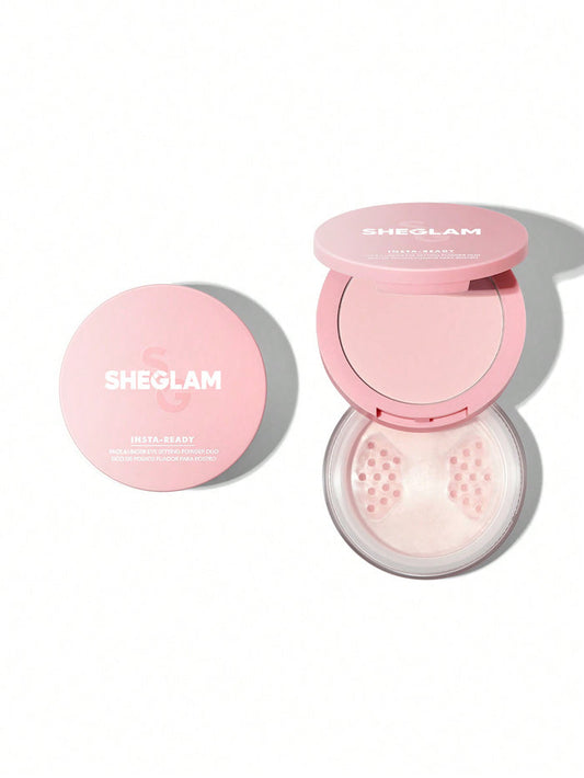 Sheglam Insta-Ready Face And Under Eye Setting Powder Duo - Bubblegum
