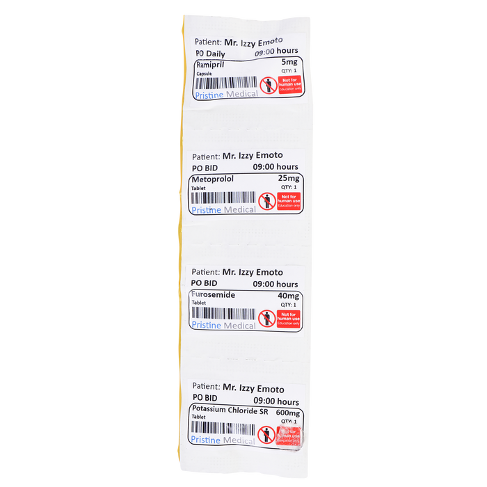 Simulated Oral Medications, Unit Dose, 50/Box