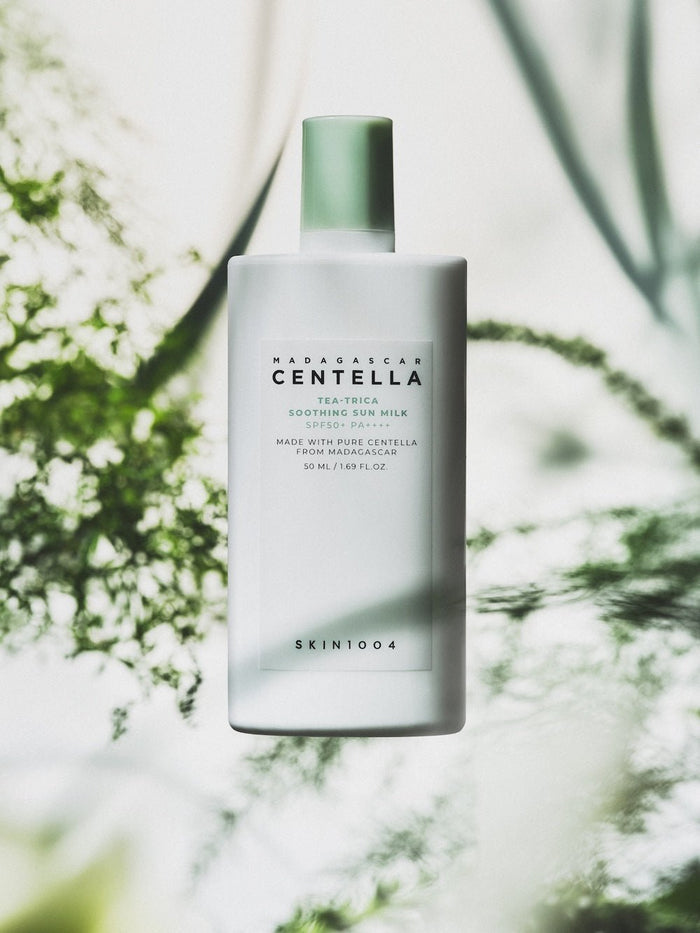 Skin1004 Madagascar Centella Tea - Trica Soothing Sun Milk 50ml - Komiko Beauty