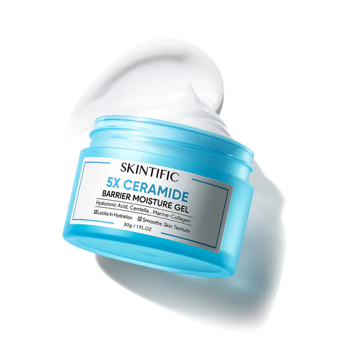 Skintific 5X Ceramide Facial Moisturizer for Oily Skin Care Collagen Niacinamide Acne Cream 30g