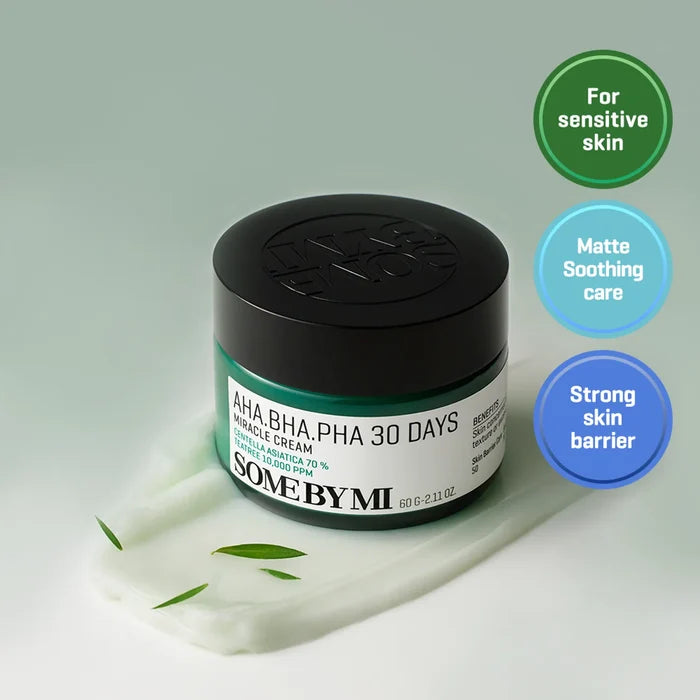 SOME BY MI AHA BHA PHA 30 Days Miracle Cream كريم البشرة المعجزة لتهدئة البشرة وعلاج الحبوب من سمباي مي