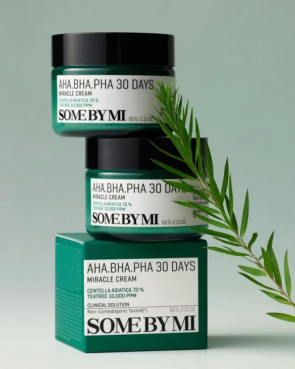 SOME BY MI AHA BHA PHA 30 Days Miracle Cream كريم البشرة المعجزة لتهدئة البشرة وعلاج الحبوب من سمباي مي